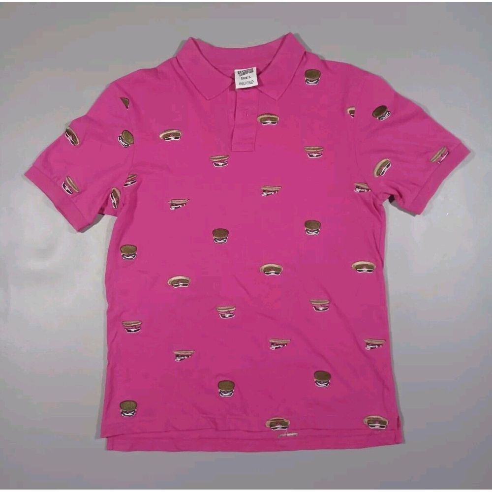 Billionaire Boys Club Shirt Mens S Pink Polo Embroidered Captains Hats